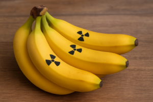 bananas-with-warning-symbols-on-wood